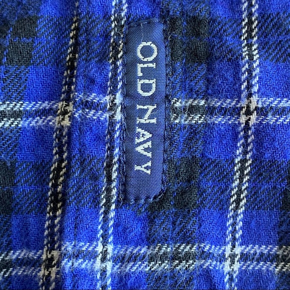 Vintage Y2K Old Navy Plaid Flannel Button Down Shirt Top - Picture 8 of 11